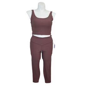 Old Navy Power Soft Ribbed Top & Leggings set XL